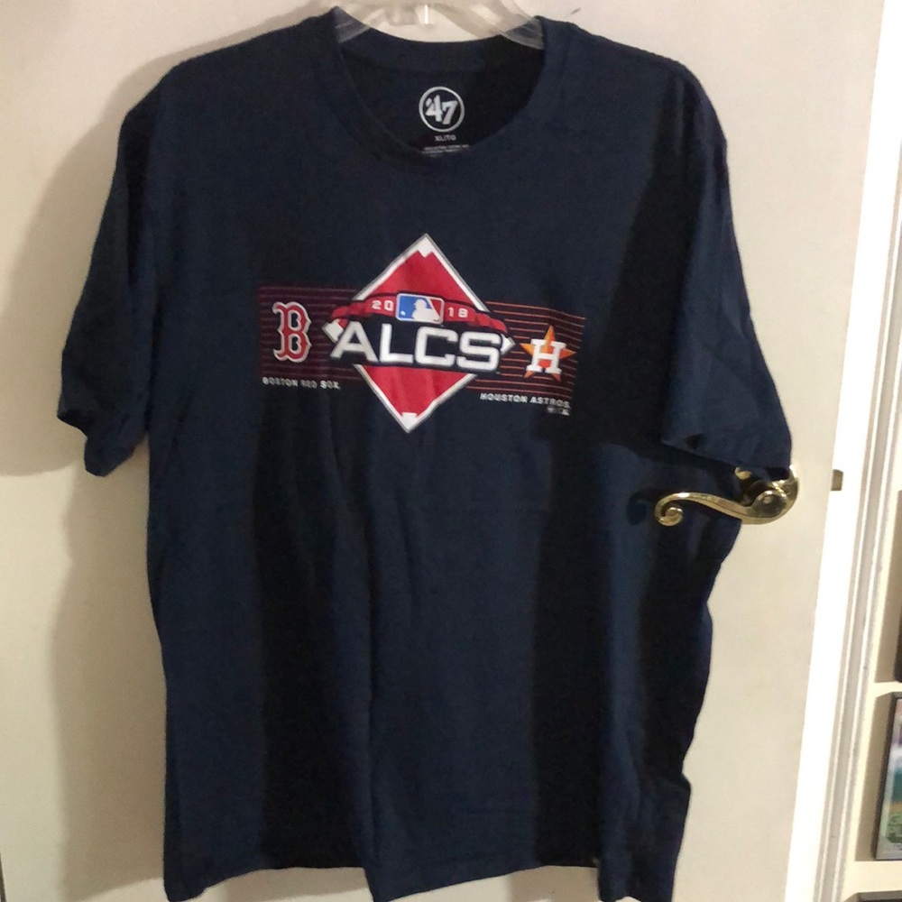 2018 ALCS Boston Red Sox vs Houston Astros Men’s Tee Shirt size XL